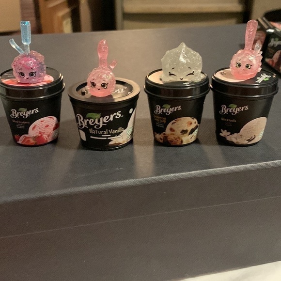 Lot of 10 real little shopkins Breyes ice cream - Picture 2 of 3